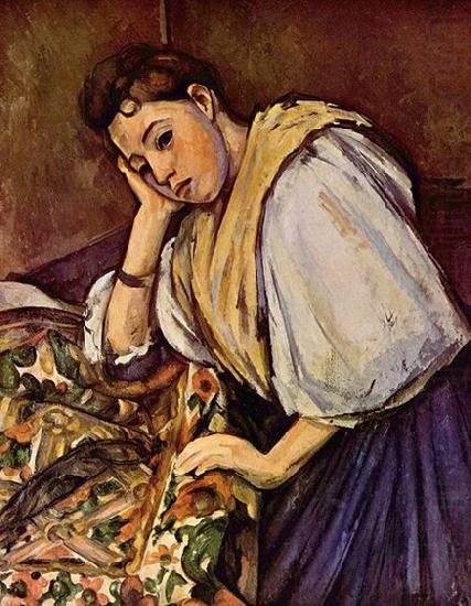 Junges italienisches Madchen, Paul Cezanne